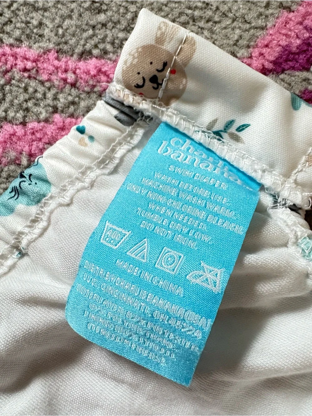 Charlie Banana Seal Print Swim Diaper with Snaps